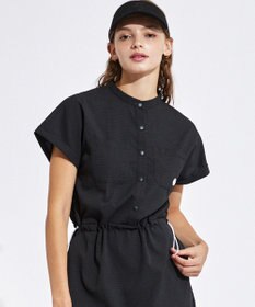 PW CIRCULUS 【高通気 / 軽撥水 / 軽量のDotAir 使用】【WOMEN】バンドカラーワンピ ゴルフウェア レディース