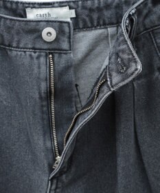 earth music&ecology ダブルタックワイドデニムパンツ