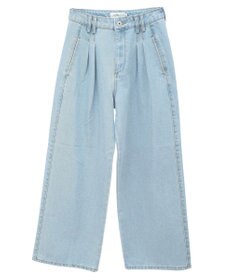 earth music&ecology ダブルタックワイドデニムパンツ