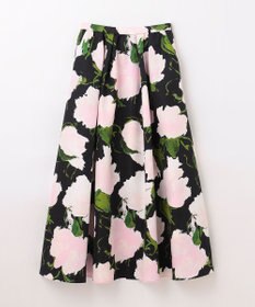 GRACE CONTINENTAL グログランボタニカルスカート