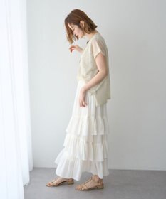 YECCA VECCA アシメラッフルスカート