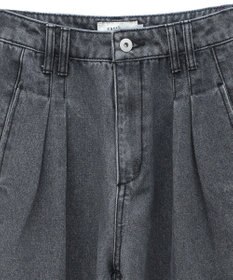 earth music&ecology ダブルタックワイドデニムパンツ