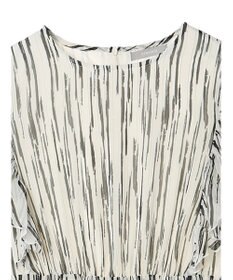 Green Parks ａ．肩フリルプリントワンピース