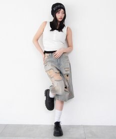 WEGO 【カップ付き】レイヤードデザインカップインタンク