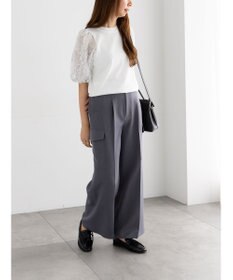 Te chichi レースバルーンスリーブニット