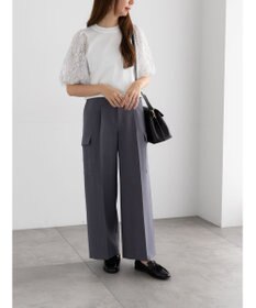 Te chichi レースバルーンスリーブニット