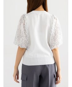 Te chichi レースバルーンスリーブニット