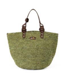 IBIZA ラフィア　ハンドバッグ（草木染め）