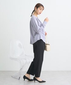 earth music&ecology バイカラータックブラウス