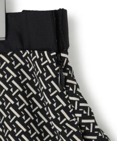 23区 【洗える】ジオメトリックパネルプリント スカート