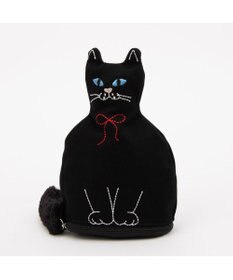 UNBILLION カシュカシュ cachecache / ネコ刺繍自立ポーチ