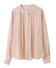 earth music&ecology バイカラータックブラウス