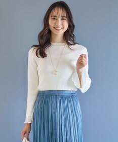 ANY SIS 【洗える】シアーディテール ニット