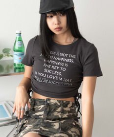 WEGO グラフィックサイドドロストリブちびT