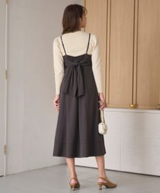 Feroux 【新色追加・洗える】バックリボン キャミワンピース