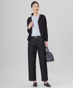 J.PRESS LADIES S 【洗える】BASIC STRETCH DENIM ボーイフィット パンツ