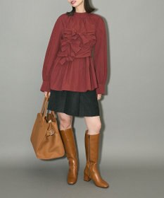 Green Parks リボンデザインハイネックブラウス