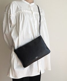 Hekhèr Le Style de Vie 新色追加【日本製】シュリンクレザー スクエアショルダーバッグ