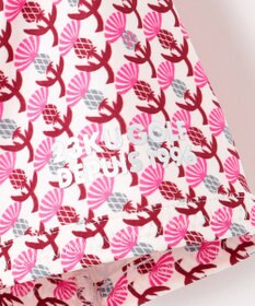 23区GOLF 【WOMEN】【吸水速乾/UVカット】アザミ小紋柄半袖ポロシャツ