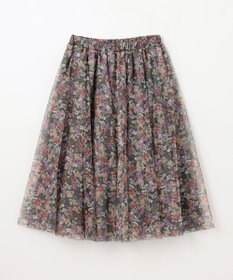 ANY KIDS 花柄 チュール フレア スカート