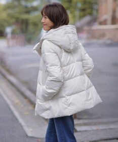 J.PRESS LADIES S 【洗える・2way】タフタダウン ミドル丈 コート