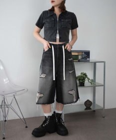 WEGO ポケットデザインWZIPトップス