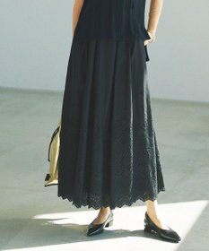 カタログ掲載・洗える】エンブロイダリーローン スカート / 自由区