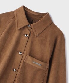 GRACE CONTINENTAL フェイクスウェードブラウス