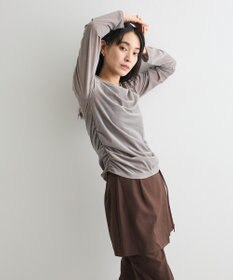 CRAFT STANDARD BOUTIQUE シアーベロアサイドギャザープルオーバー