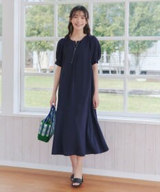 Tiaclasse 【洗える・XSサイズ】裾切替マーメイドフレアワンピース