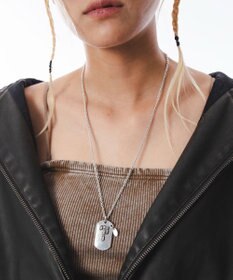 WEGO Mモチーフドッグタグネックレス