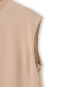 BEIGE， FLEUR / 異素材ネック ロングワンピース