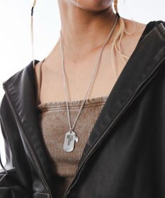 WEGO Mモチーフドッグタグネックレス