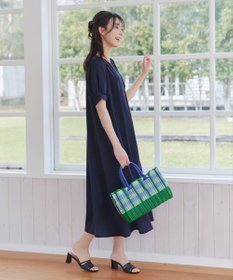 Tiaclasse 【洗える・XSサイズ】裾切替マーメイドフレアワンピース