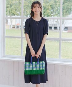 Tiaclasse 【洗える・XSサイズ】裾切替マーメイドフレアワンピース