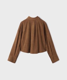 GRACE CONTINENTAL フェイクスウェードブラウス