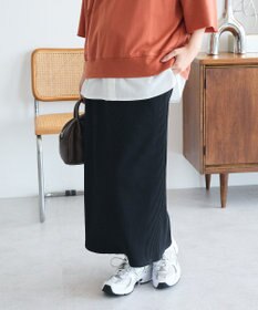 Green Parks 楽ちんＩラインリブスカート