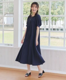 Tiaclasse 【洗える・XSサイズ】裾切替マーメイドフレアワンピース