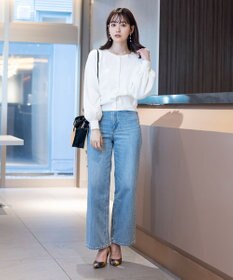 Tiaclasse 【洗える】パールボタンニットカーデ