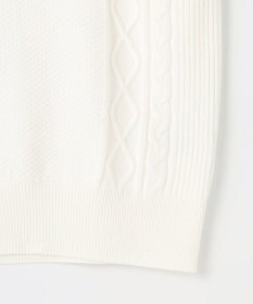 23区GOLF 【MEN】【洗える】ケーブル柄 ニットベスト