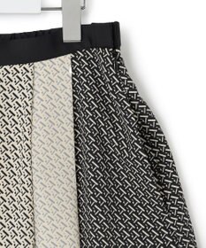 23区 【洗える】ジオメトリックパネルプリント スカート