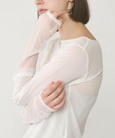 GRACE CONTINENTAL シアーアセテートカットトップ