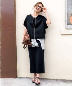 UNFILO スゴ機能美ニット スクエア キャミソール