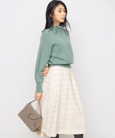 組曲 L 【2WAY・WEB限定】ウールカシミヤミックス ハイネックニット