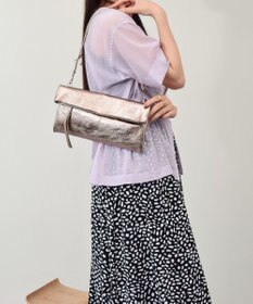 INTER-CHAUSSURES 【ANDREA CARDONE】レザーワイドサコッシュ