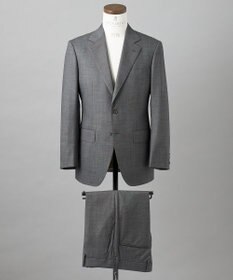 GOTAIRIKU 横に伸びる【TasmaniaWool/タマニアウール】ストレッチ スーツ（グレー）