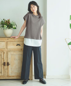 ANY 【洗濯機可】フレンチスリーブニットソー