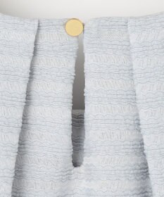 組曲 L 【WEB限定】ボーダージャガード タック袖ブラウス