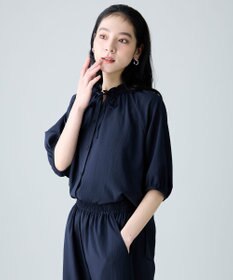 ANY 楽映えフリルネックブラウス（セットアップ着用可）