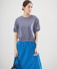 組曲 L 【WEB限定】クールプレーティング天竺スエットライク カットソー